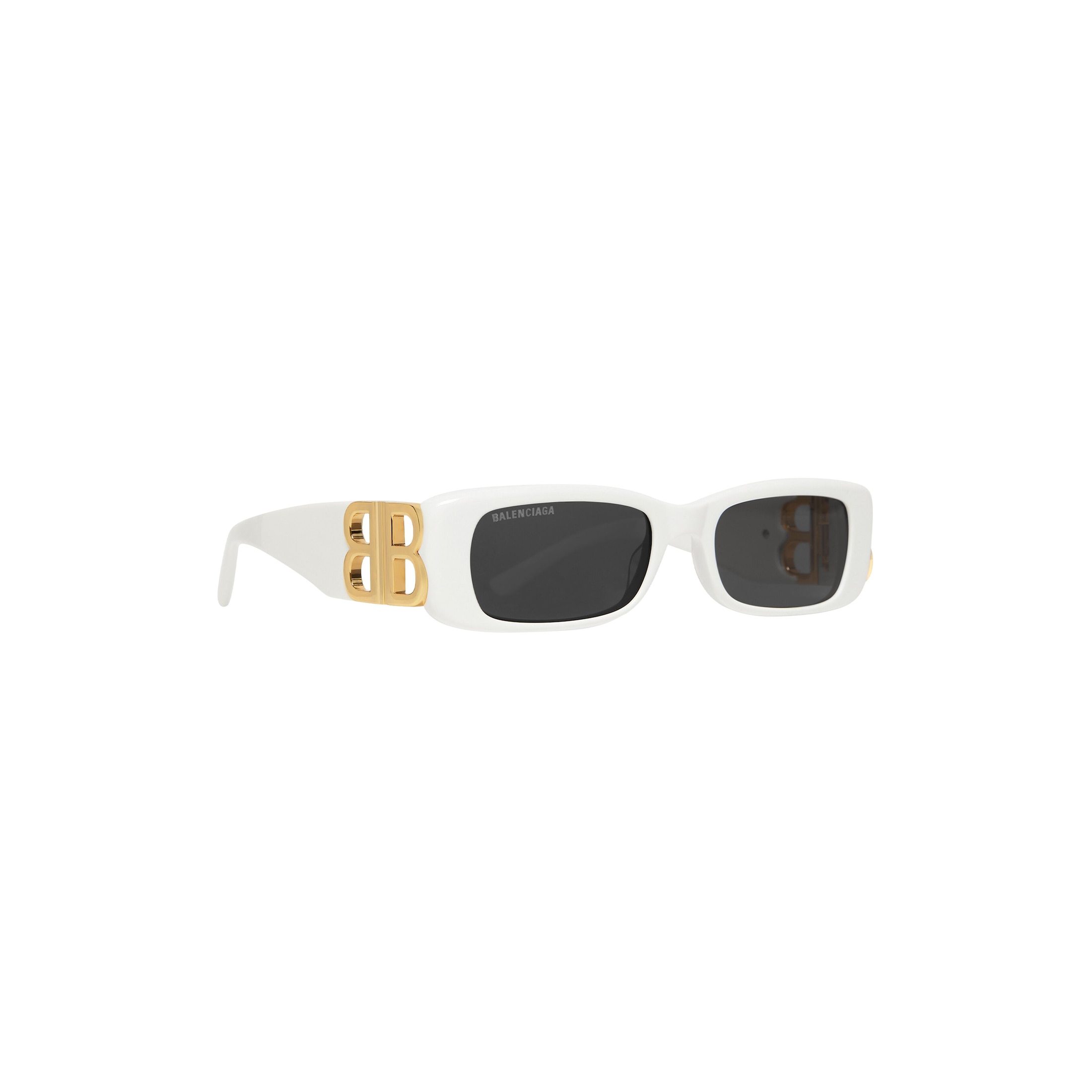 Women’s Dynasty Rectangle Sunglasses in White - Image 3